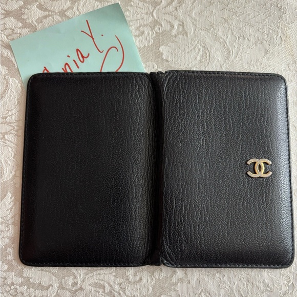 Authentic Vintage Black Chanel Bifold Cardholder Wallet - Picture 7 of 12